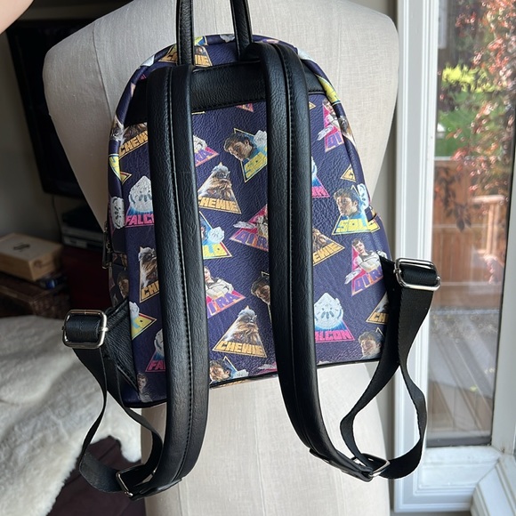 Star Wars Character Loungefly Backpack Purple and Black - Picture 5 of 5